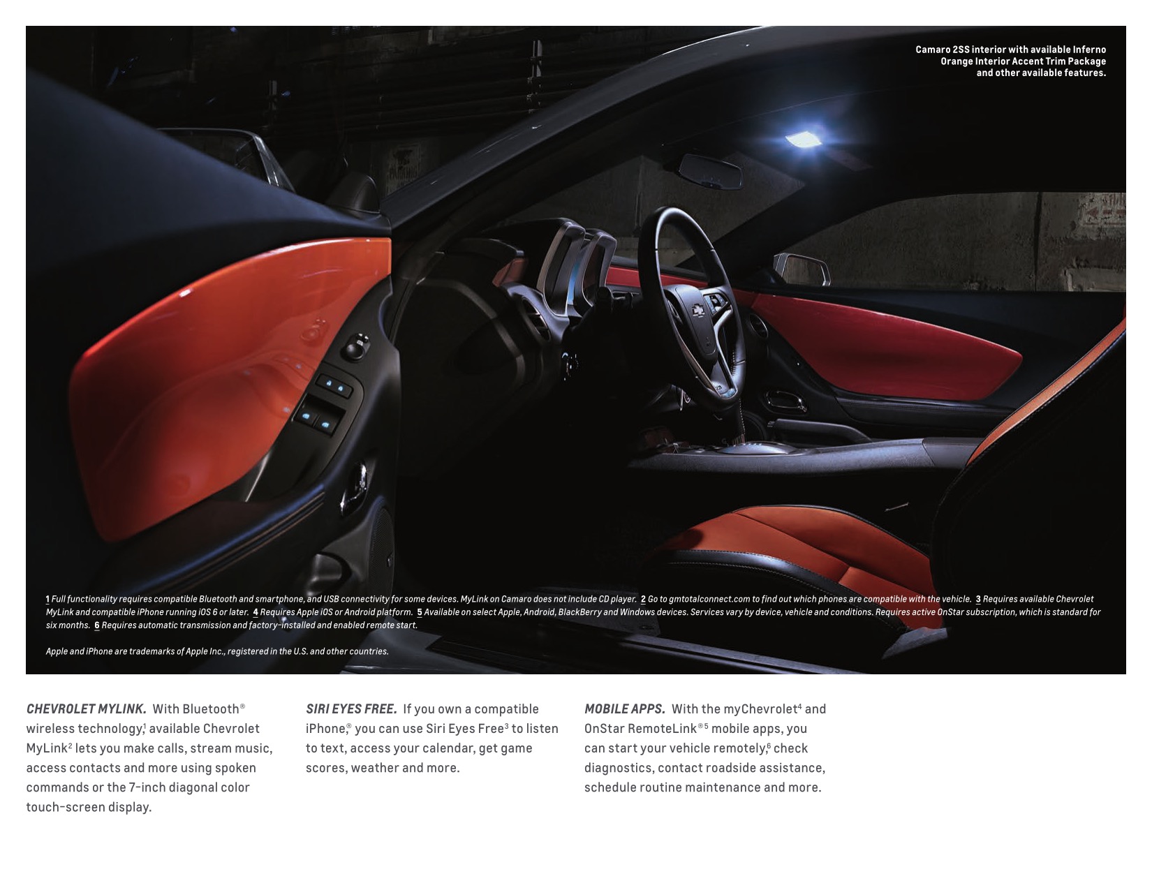 2015 Chev Camaro Brochure Page 9